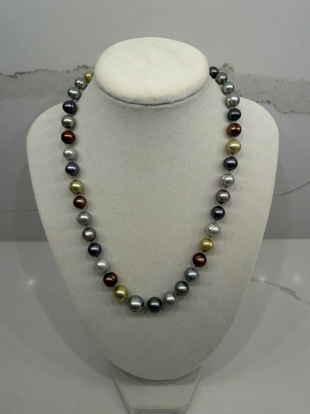 Honora Multicolor Freshwater Cultured Pearl Necklace 925 Sterling Silver Long